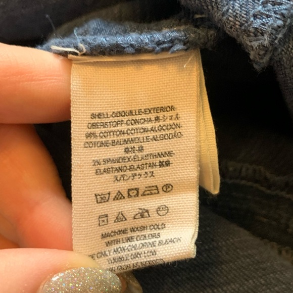 Free People Denim Keep on Rocking Asymmetical Button Up Skirt size 0 - Picture 8 of 10